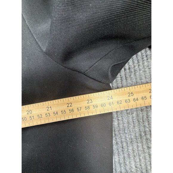 Neptune Garment‎ Military Bomber Jacket Mens Black 42 X-Long Coat Pocket Officer - Picture 7 of 14